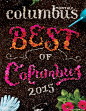 Columbus Monthly Flower Type and Video : In full bloom for Columbus Monthly, I dug deeply into the Dispatch basement studio for this editorial cover celebrating the best of city greenery and eateries. We covered the floor in vermiculite dotted soil and va
