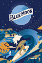 Blue Moon - Owen Davey Illustration