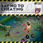 可能是包含下列内容的图片：1 位用户和上面的文字是“HONOR "KINGS 2024-08 SAY NO TO CHEATING Aiming takes effort. Auto aimers beware of Prince of Lanling's revenge! 02:01 1vsO Vs 10ms D รม ／100年0円 II 無 28) 28 6)”