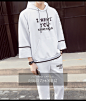 帕 耐克丝2018春季新款男士休闲运动套装潮流韩版修身外套青少年-淘宝网