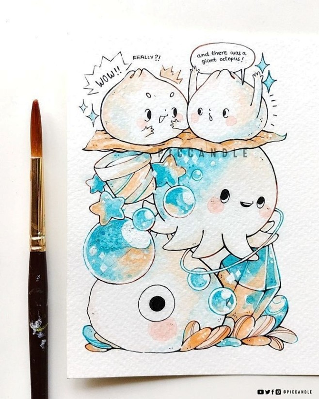 太萌啦！！！  插画师：piccandl...