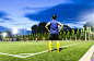 football pitch, goal on artificial grass with player. by kumpol shuansakul on 500px