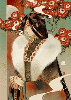 插画师壺也的一组日系梦幻风格插画推荐~
#画师推荐# #日韩风# ​​​​