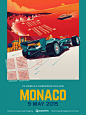 Formula E Championship Posters : I worked on the the illustrations for the Qualcomm Posters of the FIA Formula E Championship 2014-2015. The design direction was to use the country’s flag as the starting point for each poster. The flag elements are presen