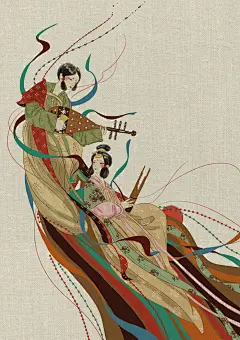 【飞天】 | 栗子与熊 - 原创作品 - 涂鸦王国插画