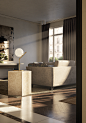French apartment in brand new mood : Photorealistic visualization of french apartment with new lighting mood