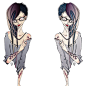 Twitterタグ絵。