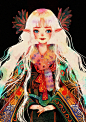 芜意大大画的一组超有feel的插画