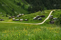 全景在Passo Fedaia, Val di Fassa, Dolomites，意大利。