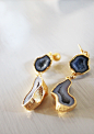 geode earrings by Nina Nguyen