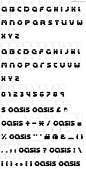 【新提醒】超粗体分割线现代科技类设计英文字体-Oasis-科技现代感英文字体-好看的PS英文艺术字体下载-平面广告标志LOGO设计欣赏 - 视巨网