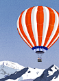 Hot Air Balloon : Serie of illustration about a travel with an Hot Air Ballon 