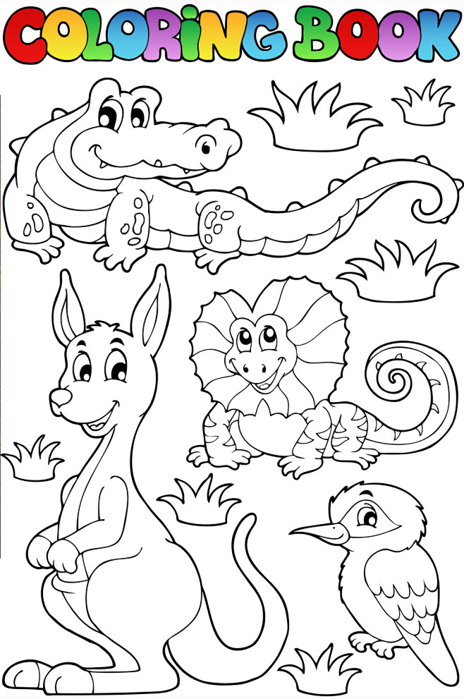 儿童简笔画动物素材-众图网