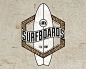 AWA SurfBoard冲浪板logo设计