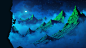 General 1920x1080 digital art mountains night hiking illustration climbing Kvacm women
