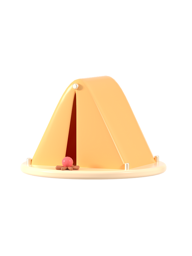 c4d简约夏季小元素3d素材透明图免扣