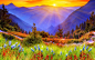 山区自然景观自然太阳树花草风景 - 壁纸（#2731075）/ Wallbase.cc