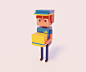 Voxel Characters : Some voxel art created and rendered using MagicaVoxel.