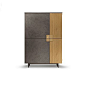 Dallagnese Mobili contemporary design cupboard or storage unit with 4 hinged door Zen, super stylish furniture for contemporary home. Free standing unit 96 cm length, 128 cm height