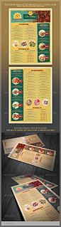 打印模板 - 餐厅菜单模板| GraphicRiver