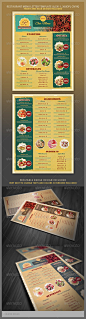 Restaurant Menu Template - Food Menus Print Templates