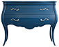 Regatta Blue Bombe traditional dressers chests and bedroom armoires