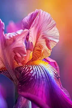 种植栽培盛开鸢尾花花朵图片摄影图