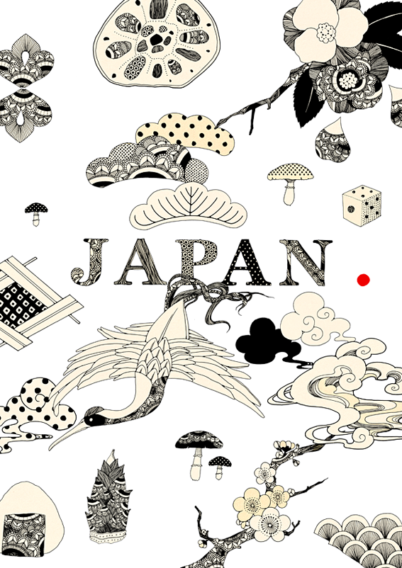 日本插画 传统和现代的结合