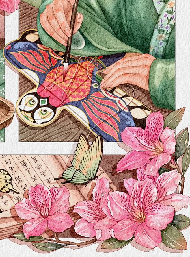 二十四节气插画·清明 - 小红书