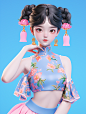 qiuling6689_Realistic_3d_cartoon_style_rendering_chinese_gril___5788c846-5c46-46c2-9eab-30e969131a5c