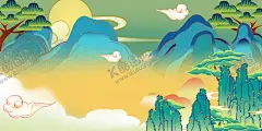 国潮风背景 【酷图网】国潮插画,插画,插图,山水画,祥云,虎年,新年,春节,元旦,传统节日,年画,新年背景,虎年背景,山水插画,手绘,手绘山水,国潮,中国风,国潮文化,中国文化,国潮广告,国潮宣传,国潮手绘,国潮创意,国潮来袭,国潮海报,中国风背景,创意中国风,国潮背景,山水风景背景,