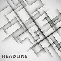 简单的光背景的抽象灰色线