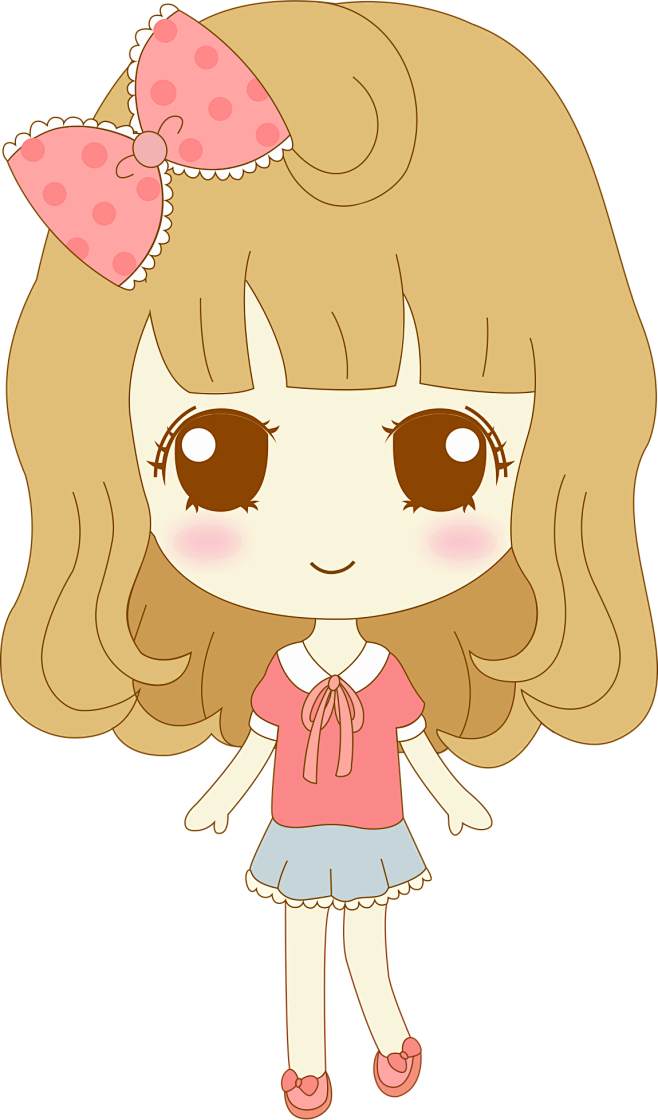 卡通人物小女孩