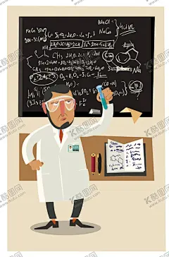 科学家插画 【酷图网】实验,研究,化学实验,化学家,人物,场景,科学研究,科学,分子,细胞,数学,分析,圆规,公式,直尺,尺子,结构图,试剂瓶,化学,化学试剂,科技背景,科学背景,手绘科元素,卡通科学背景,会议背景,论坛背景,手绘背景,卡通背景,蓝色背景,黑色背景,科学展板,科技展板,科学家,白大褂