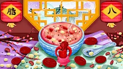 二十四节气腊八节插画海报