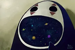 以前看过一个小故事，黑夜跟他妈妈说他牙疼，他妈妈让他张开嘴巴看看。于是黑夜张开了嘴巴便看见整个宇宙。对这两句话特别有感觉，想过自己曾无数次仰望夜空，面对浩瀚的宇宙，感觉到自己是多么渺小，相对之下只是瞬间的存在，但也庆幸能看到这些美好的景象。