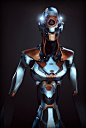 cyborg/android: 3D characters by Finnish artist Kallo