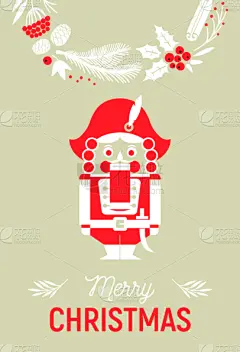 胡桃钳,贺卡,榭寄生,边框,玩具,浆果,坚果,古典式,童话故事,虚拟角色