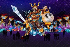 宝剑战将 【酷图网】自贡灯会,彩灯效果图,花灯装置,设计雕塑,2025年彩灯,2025年灯会,春节美陈,龙,中秋彩灯,灯会设计,广寒宫