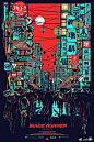 赛博朋克（Cyberpunk）海报欣赏 #海报设计# #最设计# 赛博朋克：赛博朋克往往与计算机或信息技术为主题，通常伴随着人工智能，黑客，虚拟现实之间的矛盾展开，呈现出未来反乌托邦构架下的社会。