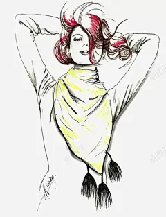 时尚美女高清素材 头发 设计图片 免费下载 页面网页 平面电商 创意素材 png素材