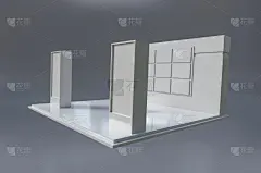 模板,三维图形,零售展示,货亭,货摊,留白,人造的,投票站,桌位,水平画幅