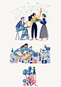 Web illustration on Behance