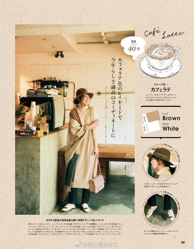 #日杂分享# #美少女# #日系穿搭# classy 2020年1月刊 【色彩搭配】