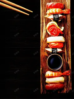 寿司美食海报广告背景高清素材 草鱼 设计图片 免费下载 页面网页 平面电商 创意素材