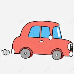 红色小汽车高清素材 卡通 小汽车 红色 免抠png 设计图片 免费下载