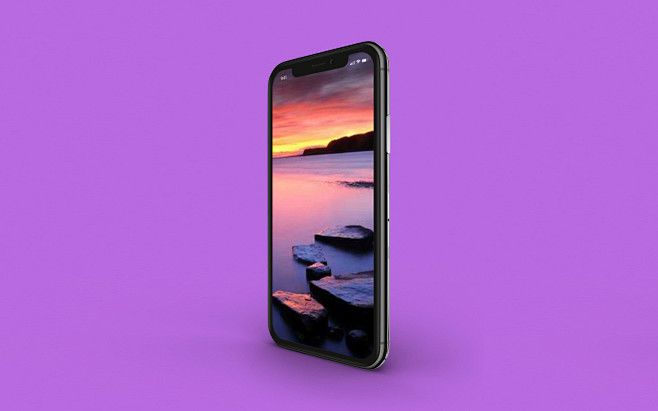 侧斜角度苹果iphone新品手机样机 U...