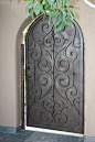 Iron gate door: 