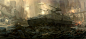 Tank_ruin_city, Paperblue .net