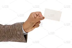 男商人,空白的,纸,安全护栏,名片,手牵手,贺卡,留白,套装,仅男人